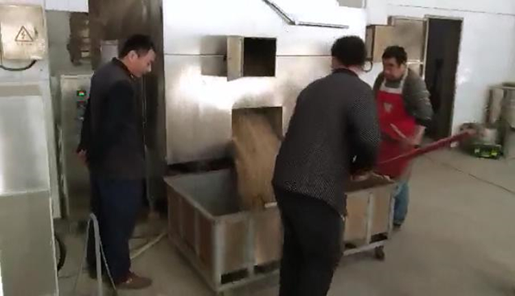 鄭州得勁瓜子廠再一次訂購我們的瓜子脫皮機設(shè)備正式開工 鄭州得勁瓜子廠再一次訂購我們的瓜子脫皮機設(shè)備正式開工