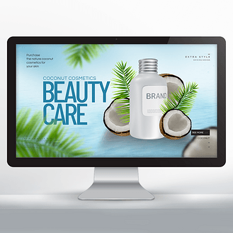 女神節(jié)時(shí)尚美女人物護(hù)膚品插畫海報(bào)