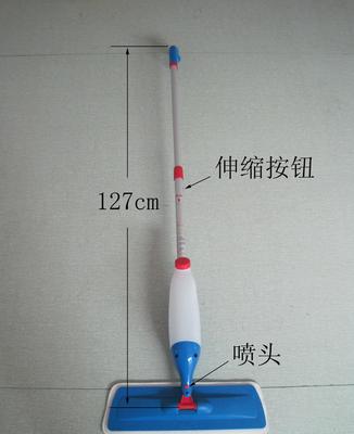 廠家直銷噴水拖把 鋁合金伸縮桿與360度旋轉設計，日常清潔新選擇